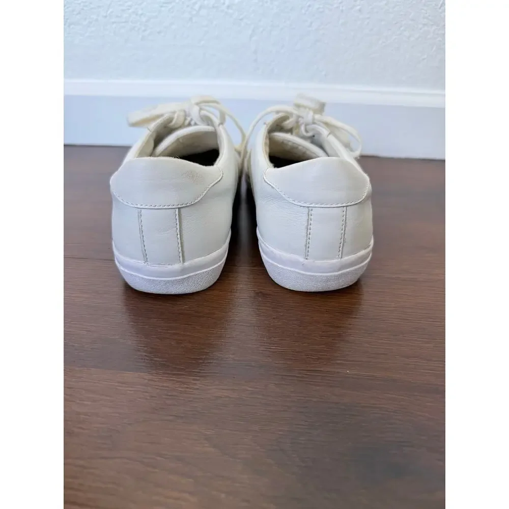Madewell Sidewalk Low Sneakers White Leather W8 M6.5 Casual Minimalist Preppy